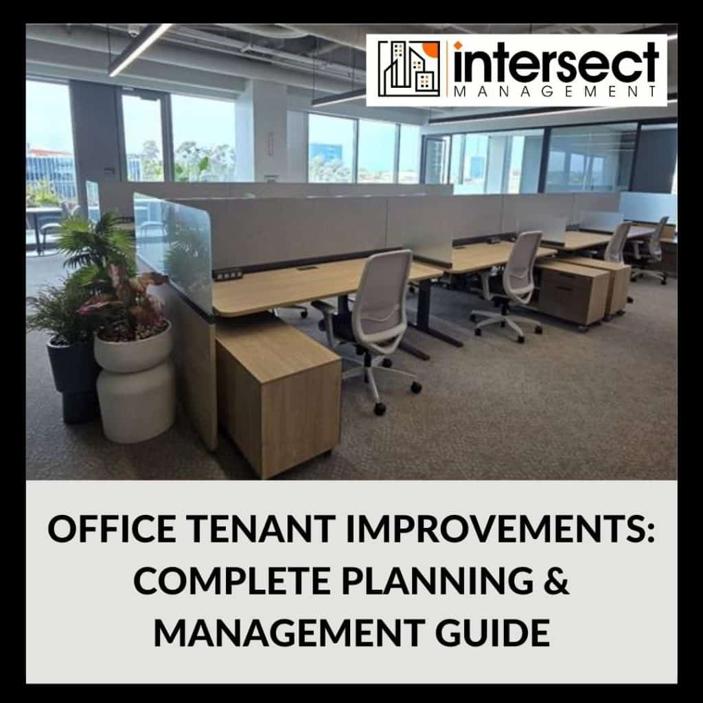 Office tenant improvements under construction with project management oversight